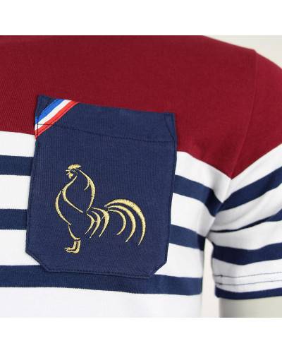 T-shirt de rugby Marinière - L'Aquitaine