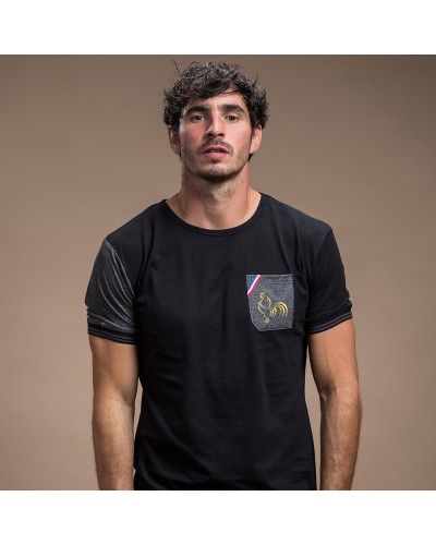 T-shirt de rugby Black Rooster