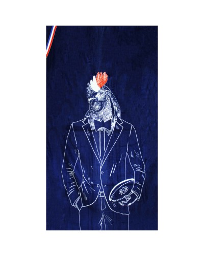 Serviette de plage - Rooster Blazer à la Plage