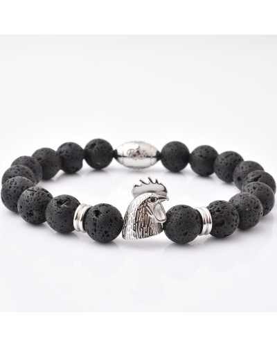 bracelet homme pierre de lave