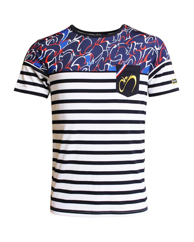 T-shirt Marinière Graff'Coq T-shirt Marinière Graff'Coq