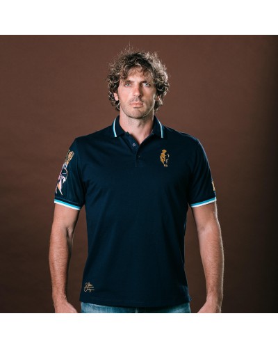 Polo rugby Bras Armé Blanche de Castille - Mirco Bergamasco