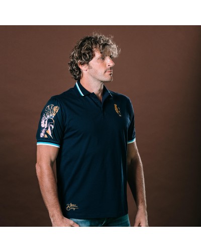 Polo rugby Bras Armé Blanche de Castille - Mirco Bergamasco