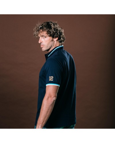 Polo rugby Bras Armé Blanche de Castille - Mirco Bergamasco