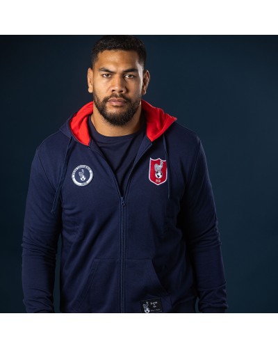 Sweat rugby zippé Coupe du Monde