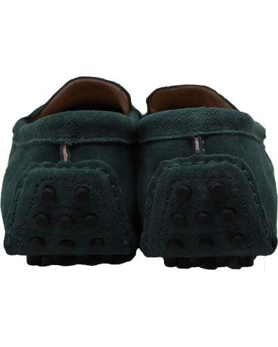 Mocassins en nubuck - vert forêt