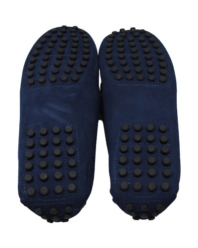 Mocassins en nubuck - marine