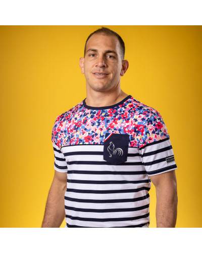 T-shirt marinière Fleur des Champs