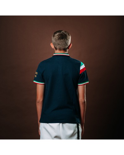 Polo Rugby Azzurro 540 - Enfant - Mirco Bergamasco