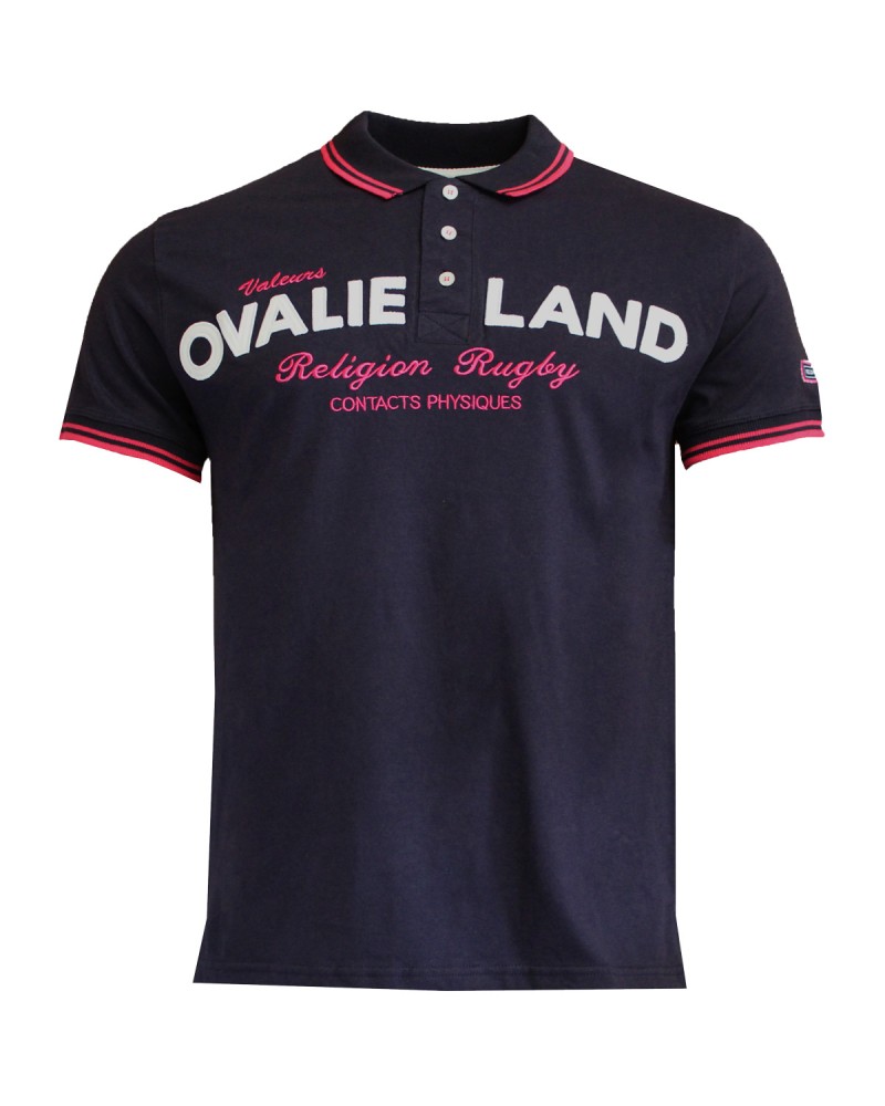 Polo de rugby "Ovalieland" - Marine Polo de rugby "Ovalieland" - Marine