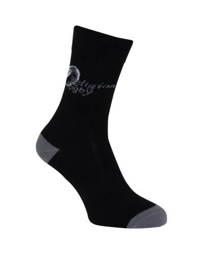 Chaussettes rugby Ball - Gris - Coton Bio