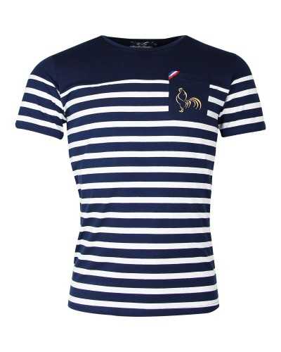 T-shirt rugby Marinière - La Classique - Enfant