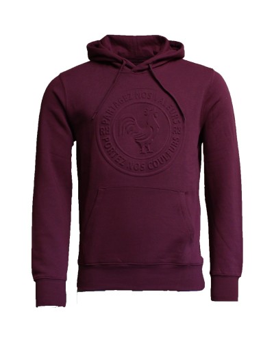Sweat à capuche Summer Vibe - bordeaux