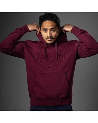Sweat à capuche Summer Vibe - bordeaux
