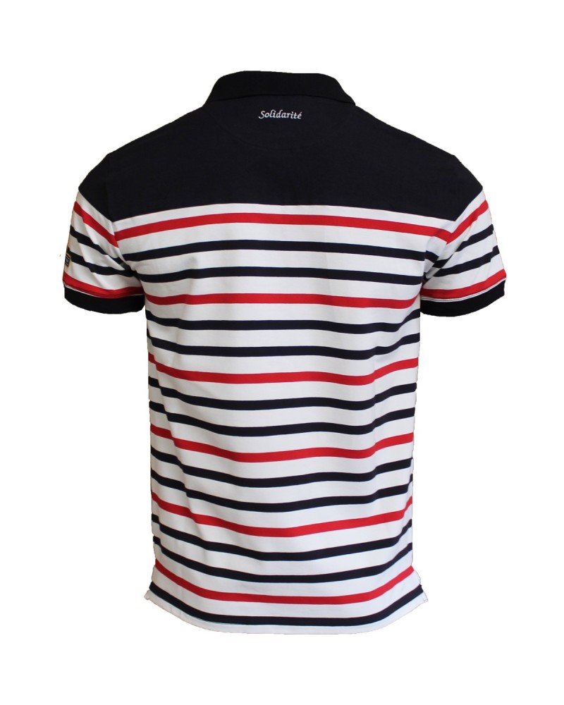 Polo Marinière Tricolore - marine Polo Marinière Tricolore - marine