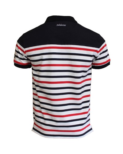 Polo Marinière Tricolore - marine
