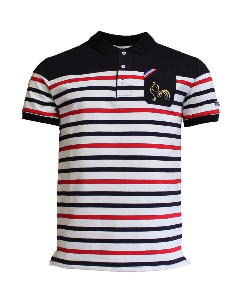Polo Marinière Tricolore - marine Polo Marinière Tricolore - marine