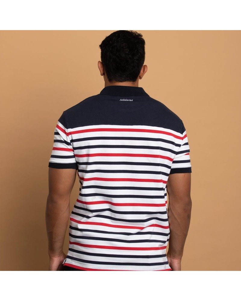 Polo Marinière Tricolore - marine Polo Marinière Tricolore - marine