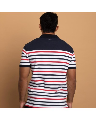 Polo Marinière Tricolore - marine
