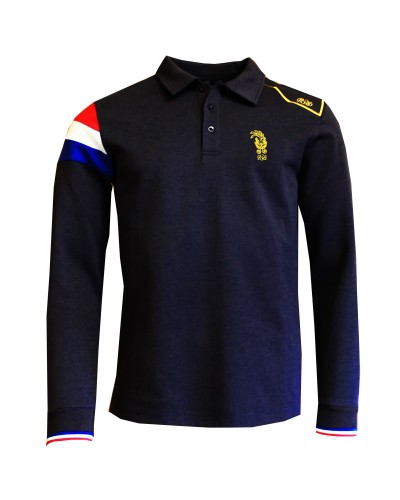 Polo Epaule Tricolore marine - ML