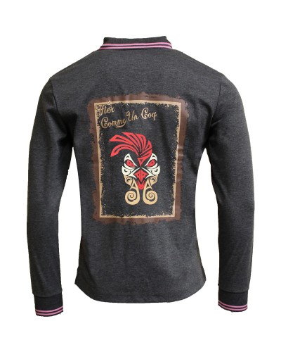 Polo de rugby Coq Tribal - ML