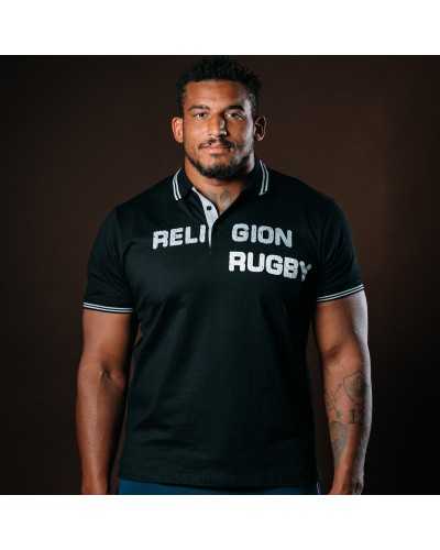 Polo de rugby Combativité - Noir