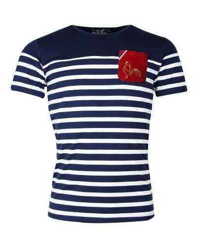 T-shirt rugby Marinière - La classique