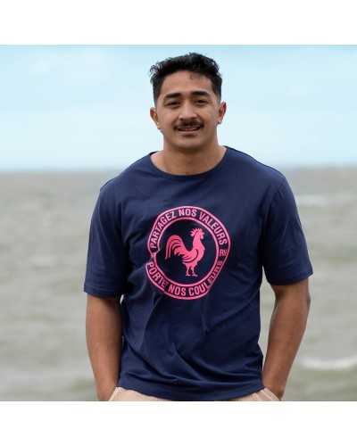 T-shirt rugby Summer Wave - marine