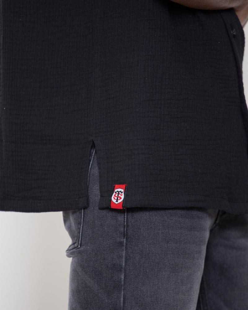 Chemise Gaze de Coton Cabby - noir - Stade Toulousain Chemise Gaze de Coton Cabby - noir - Stade Toulousain
