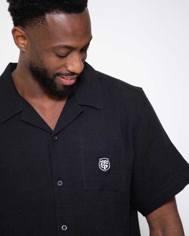 Chemise Gaze de Coton Cabby - noir - Stade Toulousain Chemise Gaze de Coton Cabby - noir - Stade Toulousain