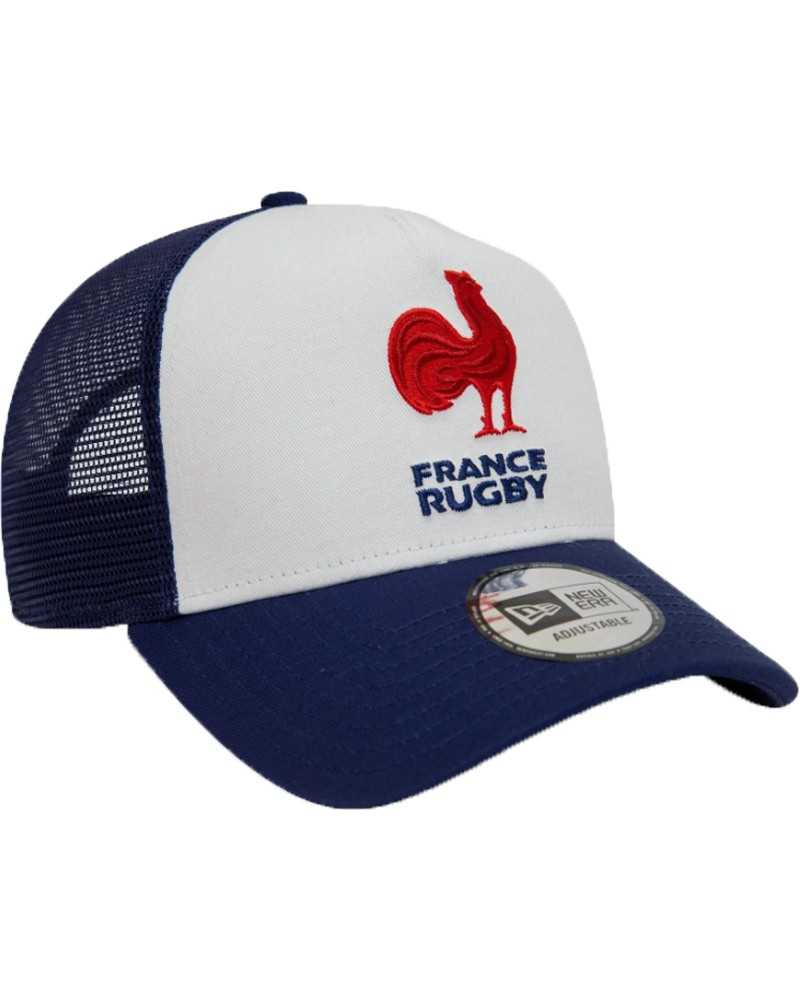 Casquette A-Frame Trucker Fédération Française de Rugby Blanc - New Era x FFR Casquette A-Frame Trucker Fédération Française de Rugby Blanc - New Era x FFR