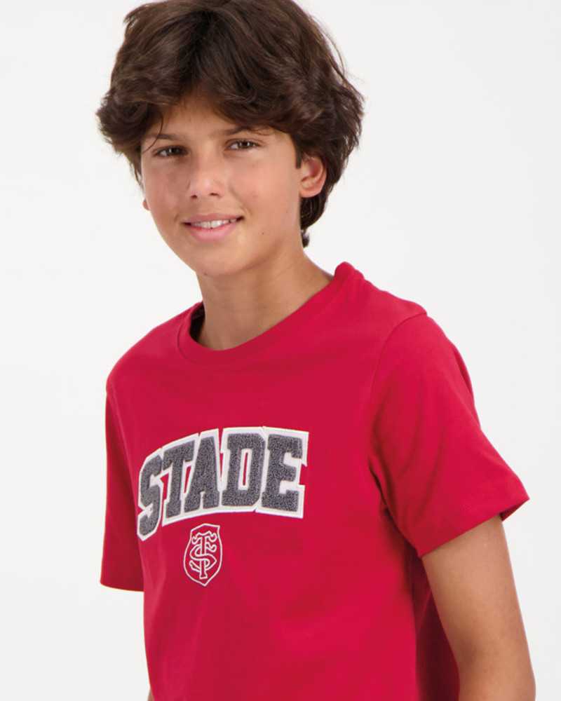 T-shirt Adi - rouge - Enfant - Stade Toulousain