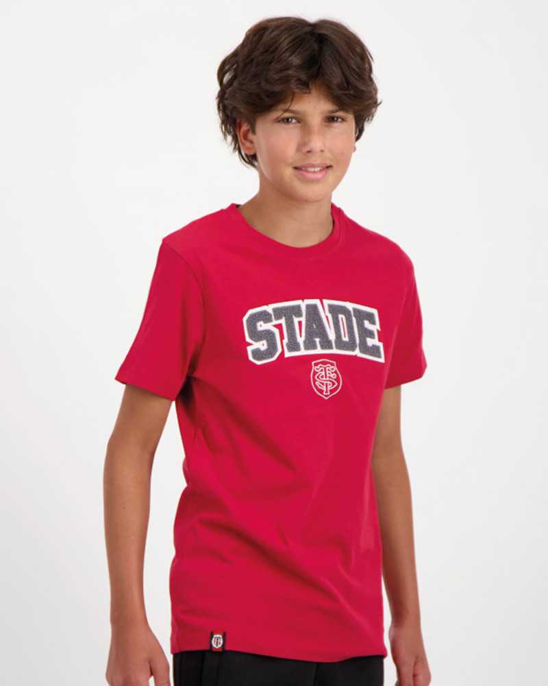 T-shirt Adi - rouge - Enfant - Stade Toulousain