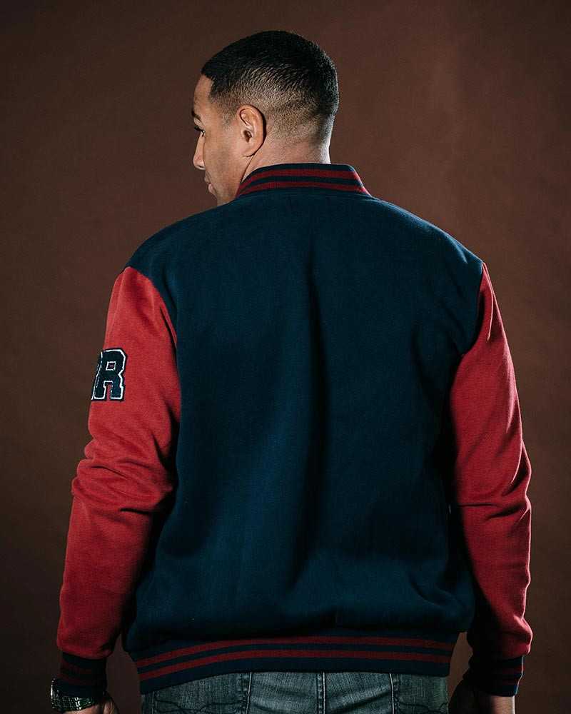 Teddy Toujours en Première Ligne - marine/bordeaux