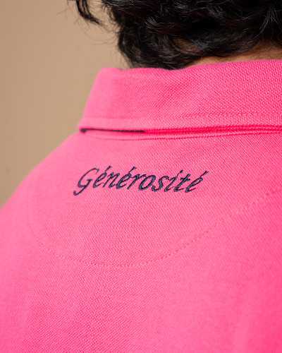 Polo rugby fuchsia Générosité