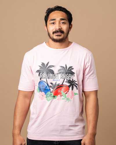 T-shirt rugby Pink Summer