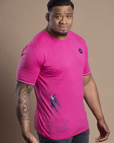 T-shirt Rooster Blazer - fuchsia