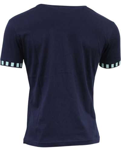 T-shirt rugby Coq en Vert d'eau