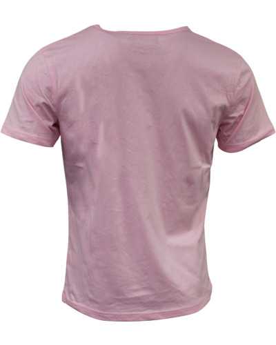 T-shirt rugby Basic rose