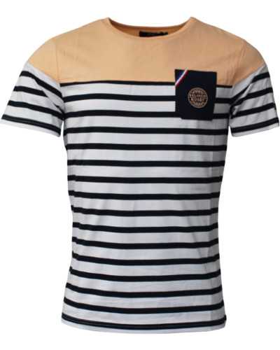 T-shirt Marinière Abricot