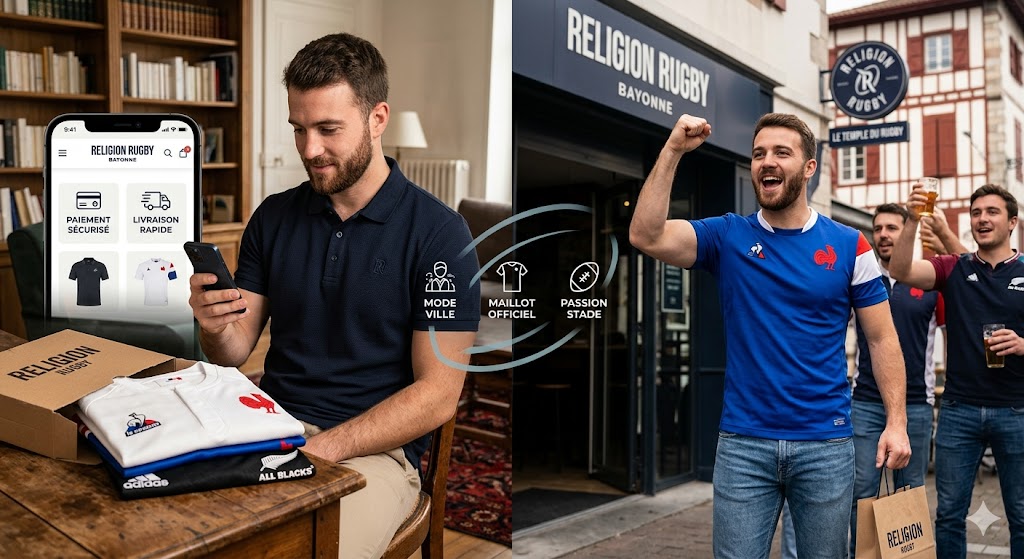 Maillot rugby disponible chez Religion Rugby