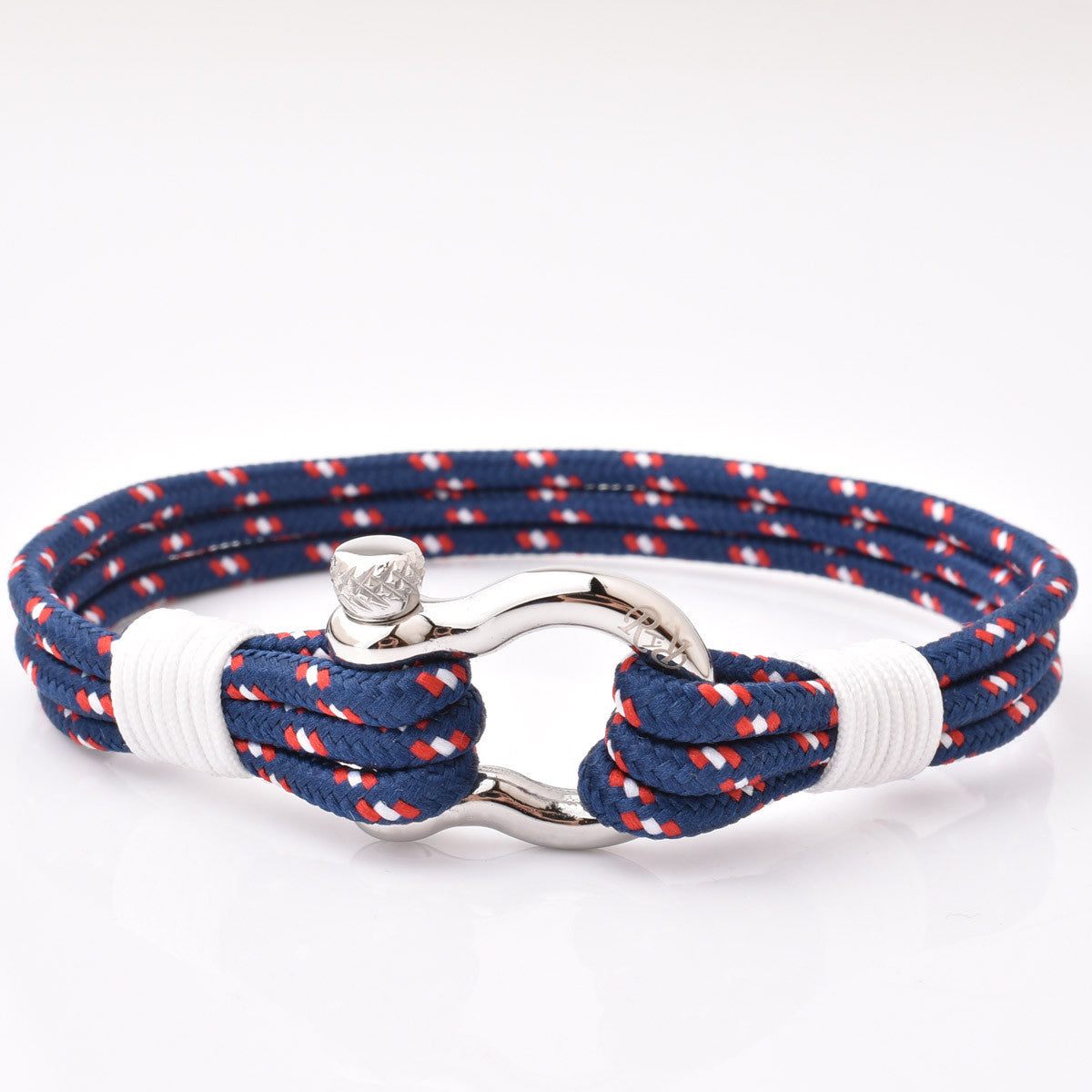 bracelet corde tricolore homme