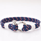 bracelet corde tricolore homme