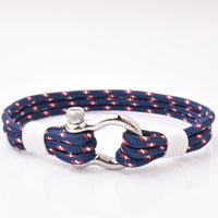 bracelet corde tricolore homme