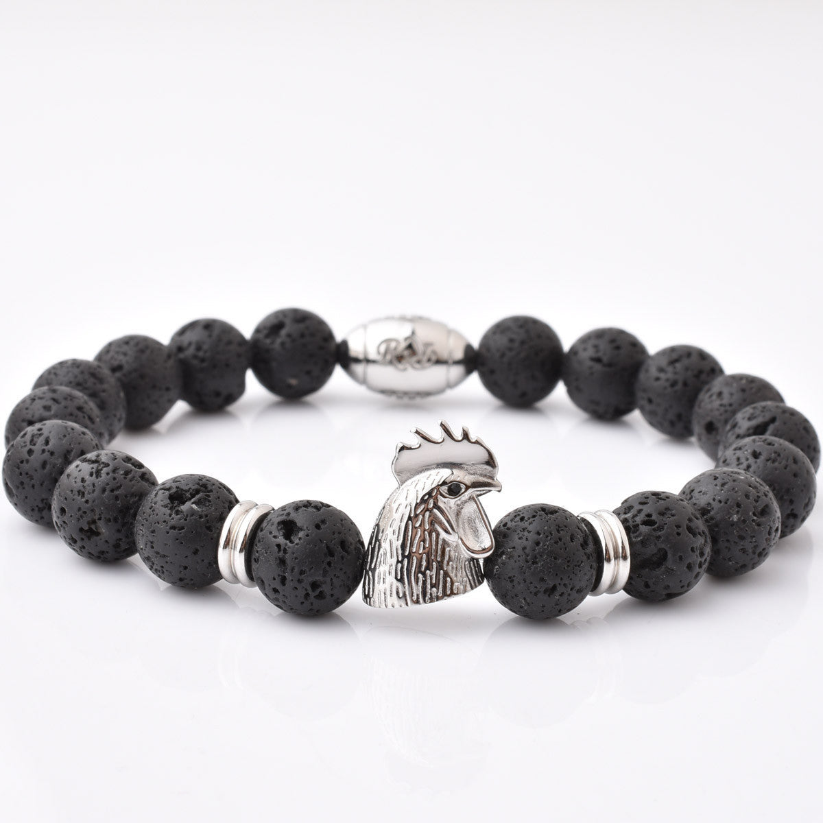 bracelet homme pierre de lave