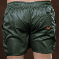 Green and Orange Rugby Swim Shorts