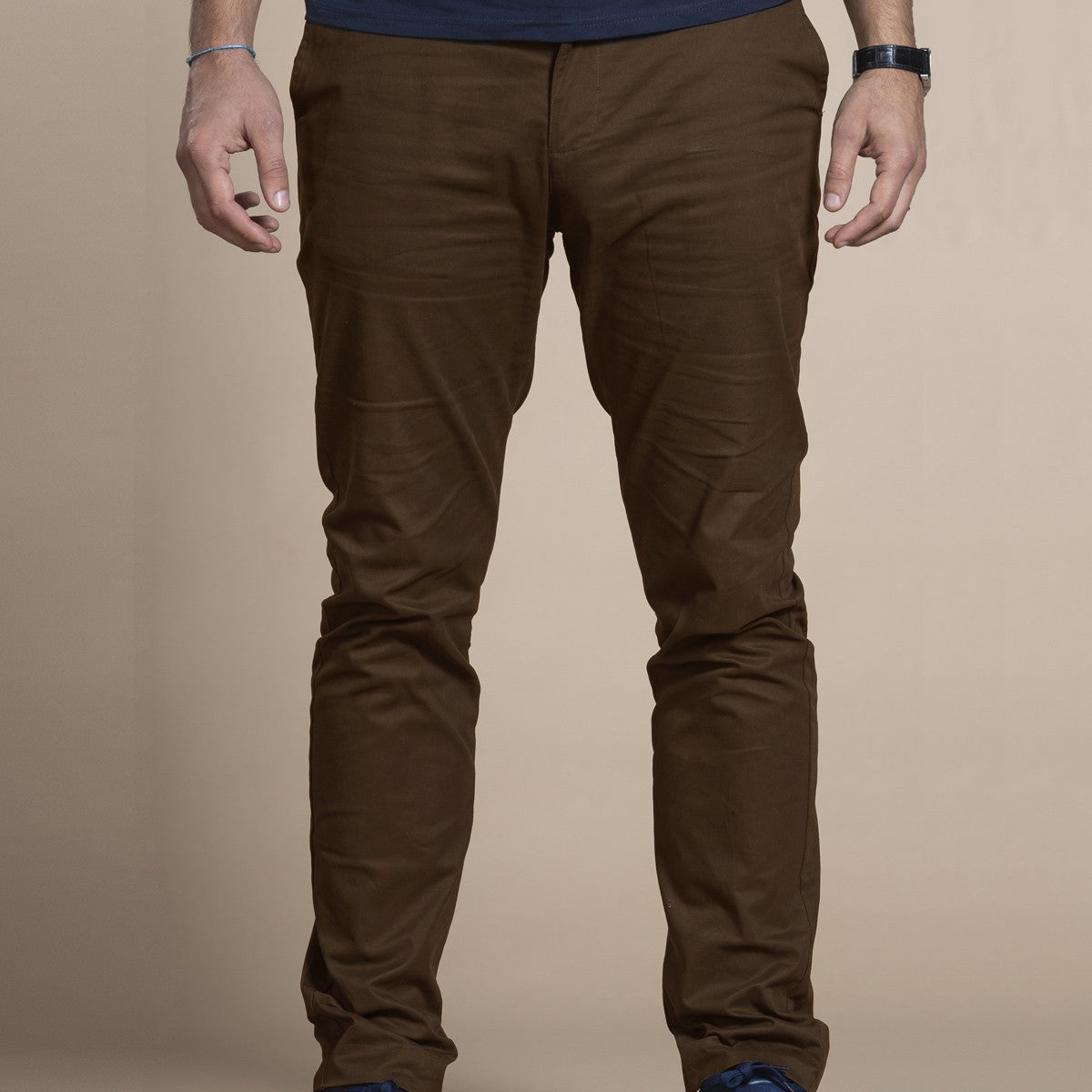 Chino Super French Falzard - Marron