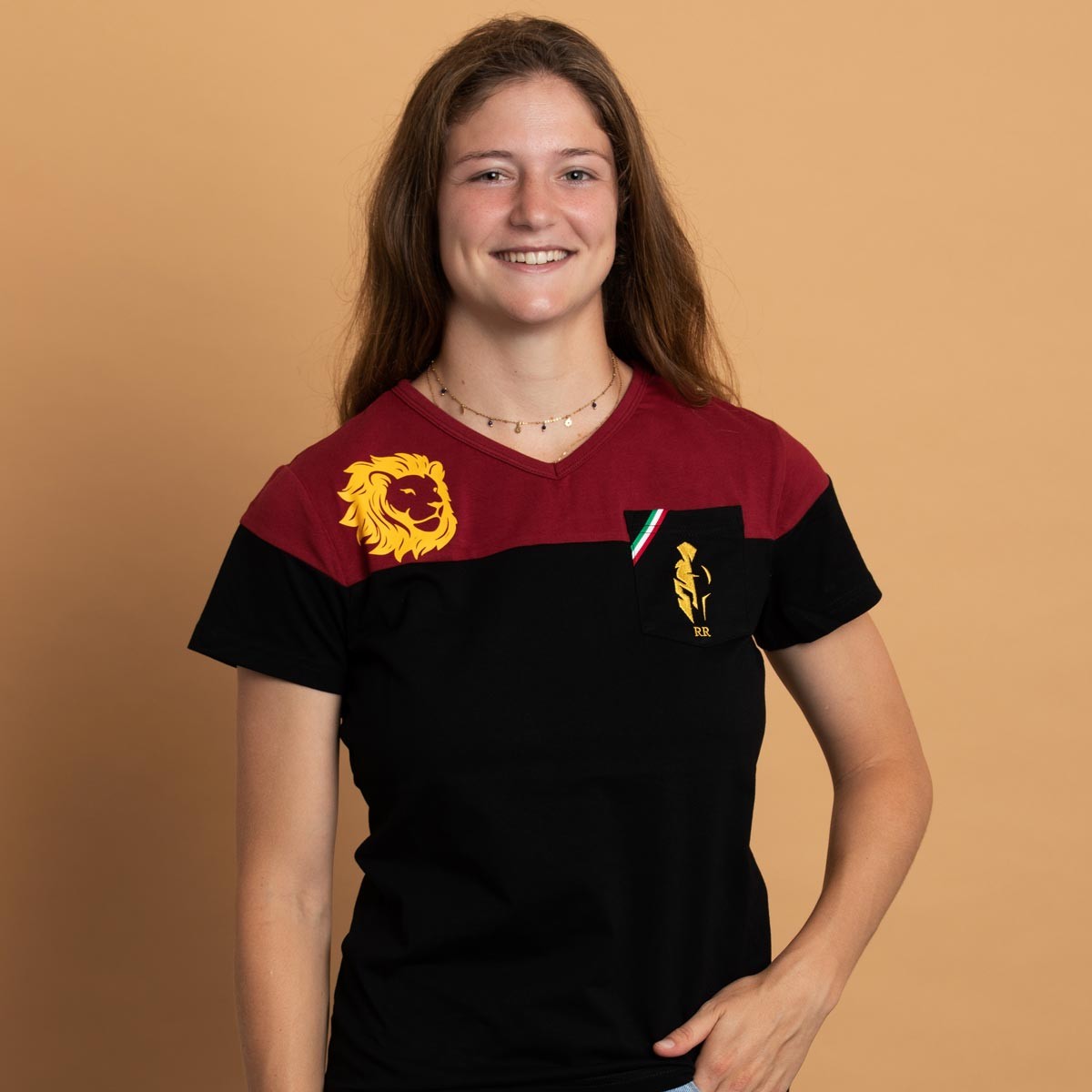 T-shirt rugby Leone Veneto - Femme - Mirco Bergamasco