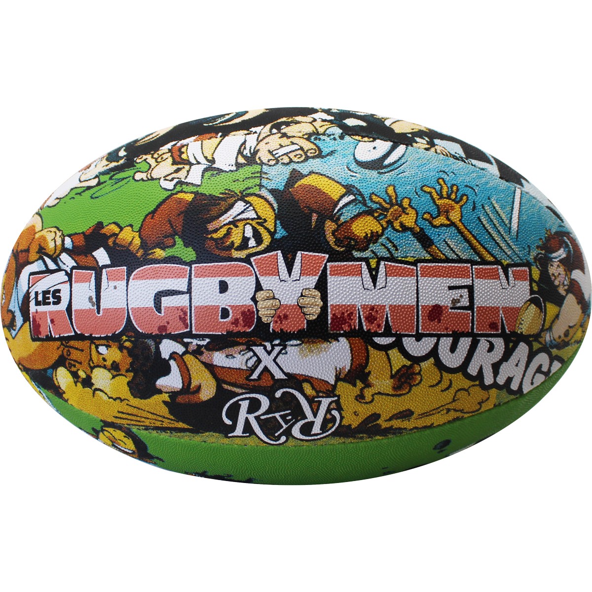 Ballon de Rugby Les Rugbymen™ Courage