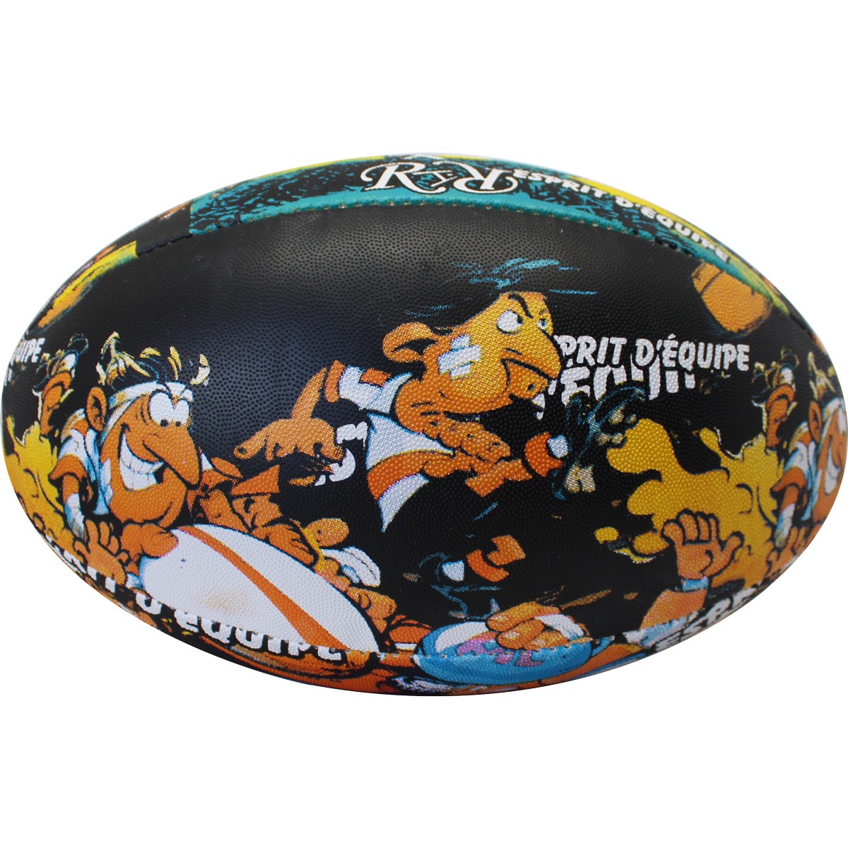 Ballon de Rugby Les Rugbymen™ Esprit d'Équipe